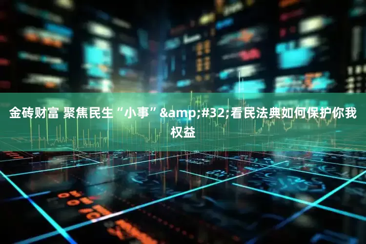 金砖财富 聚焦民生“小事”&#32;看民法典如何保护你我权益